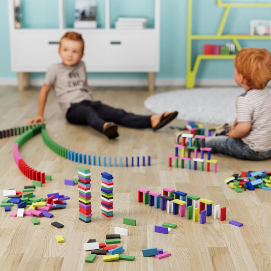 Domino Holzbausteine-Set (300 Stück), 300 Stück