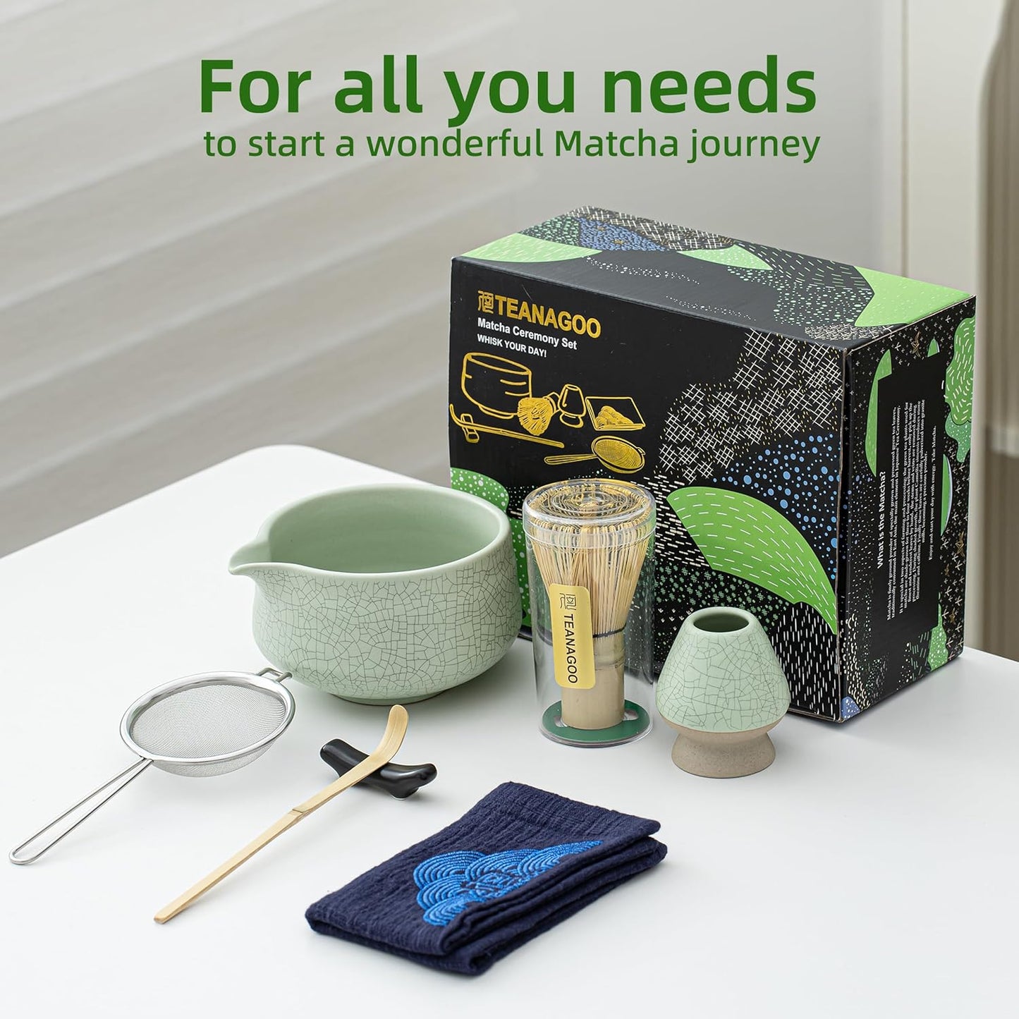7-teiliges Matcha Teezeremonie-Set