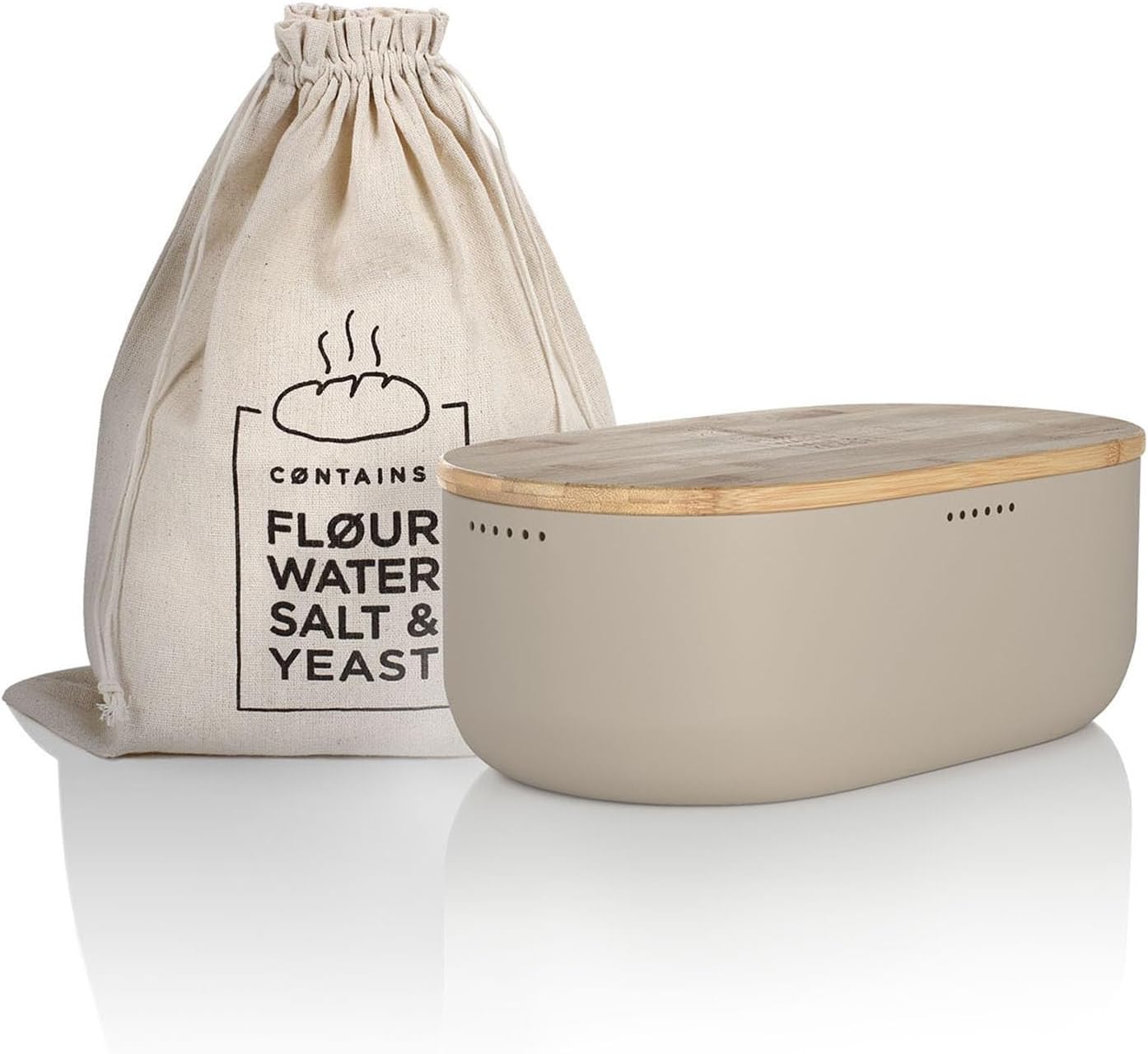 Brotkasten „Ægte“ mit Brotsack