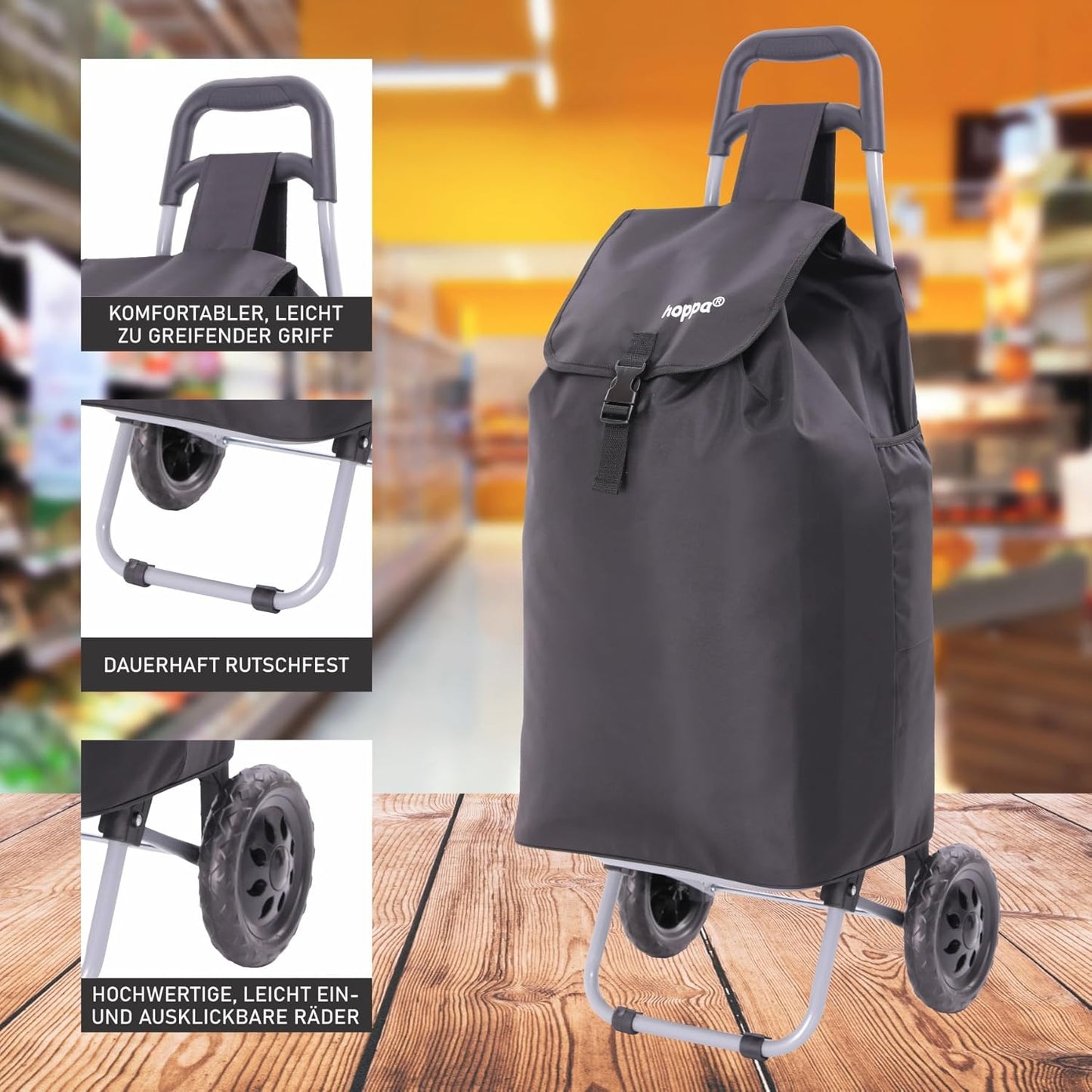 Klappbarer Shoppingtrolley