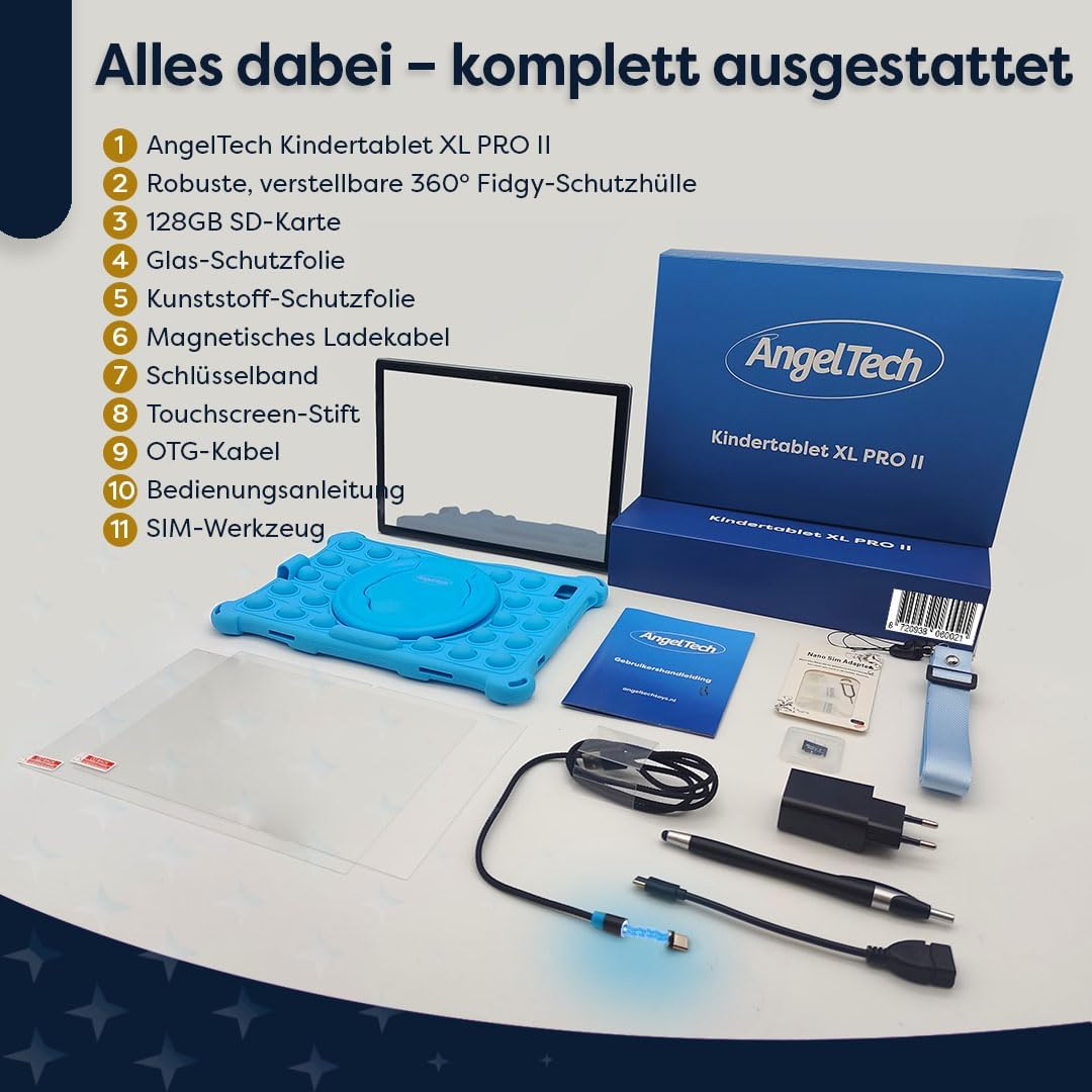 XL Pro II Tablet für Kinder, blau