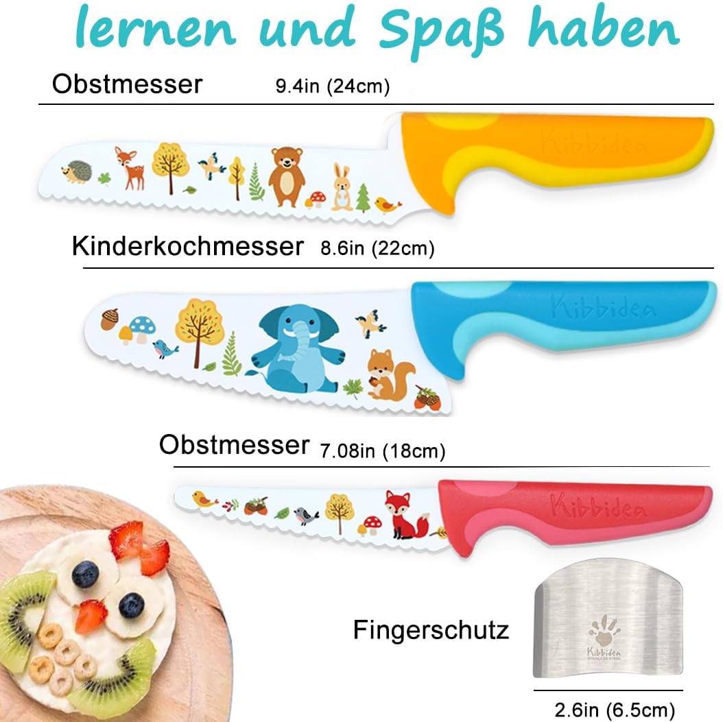 Kindermesser Set, Multicolor