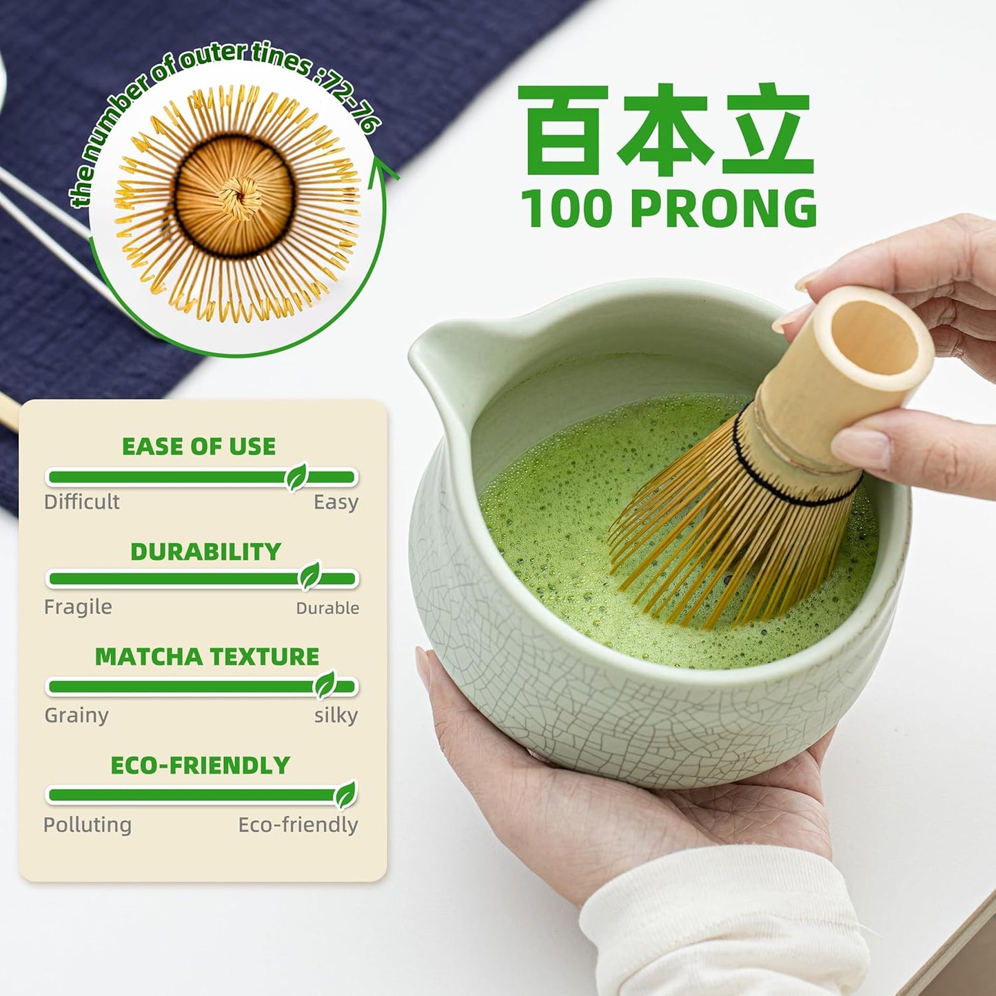 7-teiliges Matcha Teezeremonie-Set
