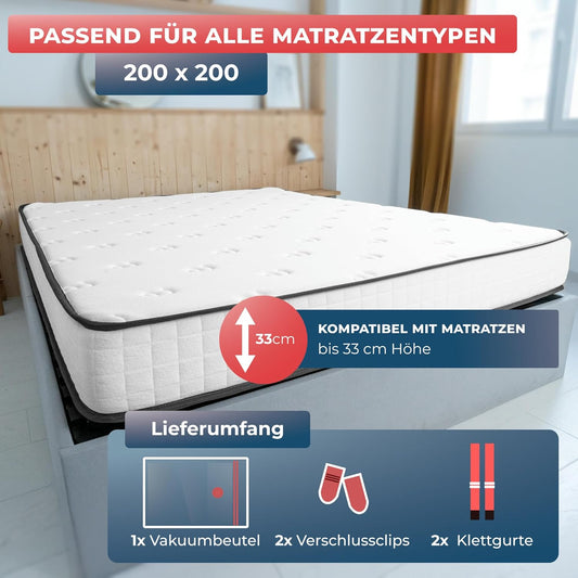Vakuumbeutel-Set für Matratzen, 200x200 cm, 200 x 200