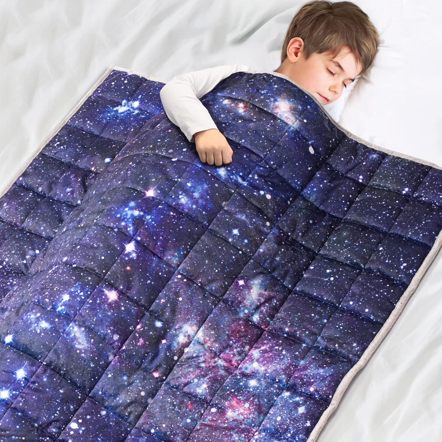 Kinder-Gewichtsdecke, 102x105cm Universum Galaxy