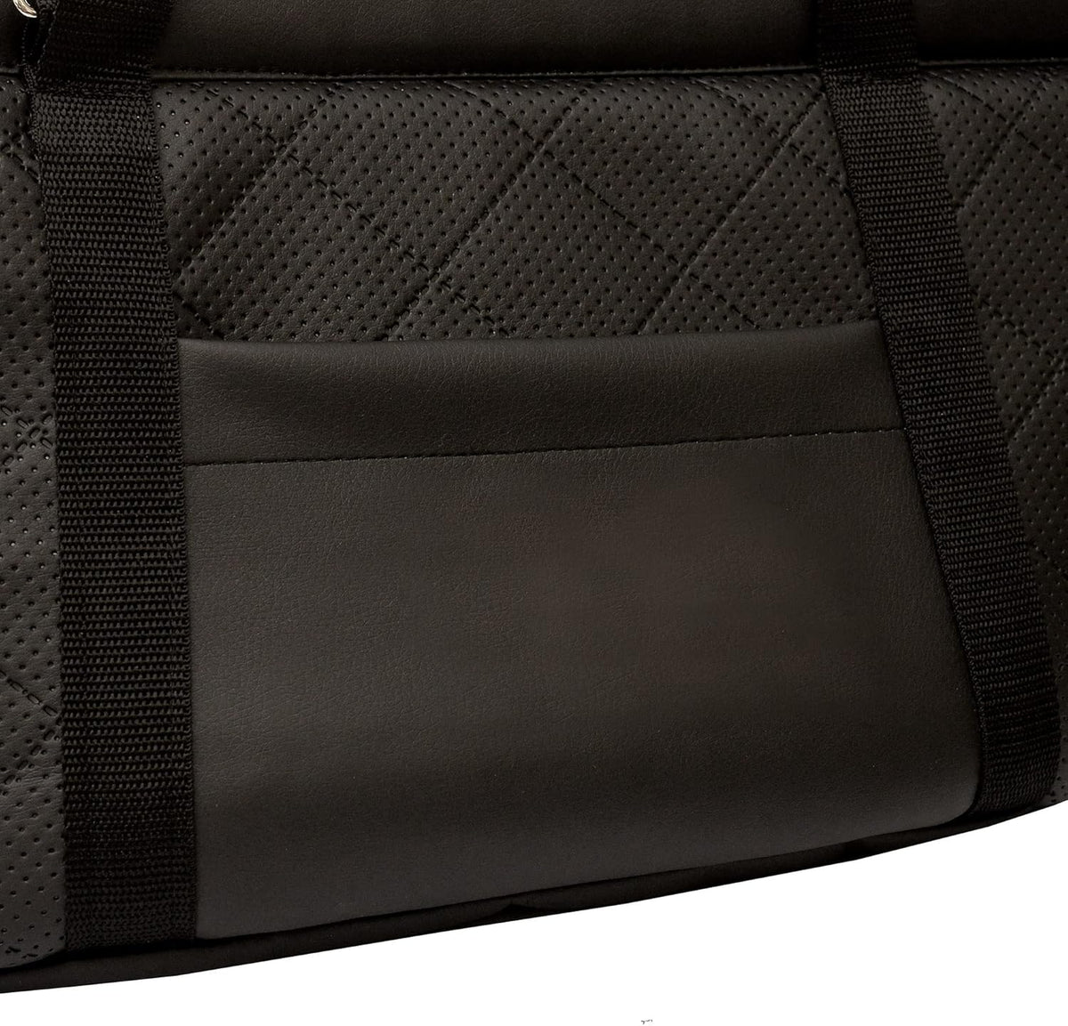 Tragetasche für Haustiere bis 12 kg, L Schwarz (Kunstleder)