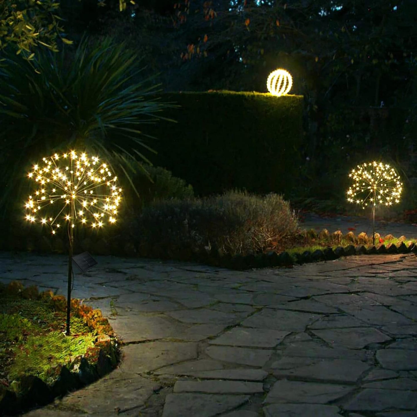Solarlichter Pusteblume 2er Set, Warmweiss