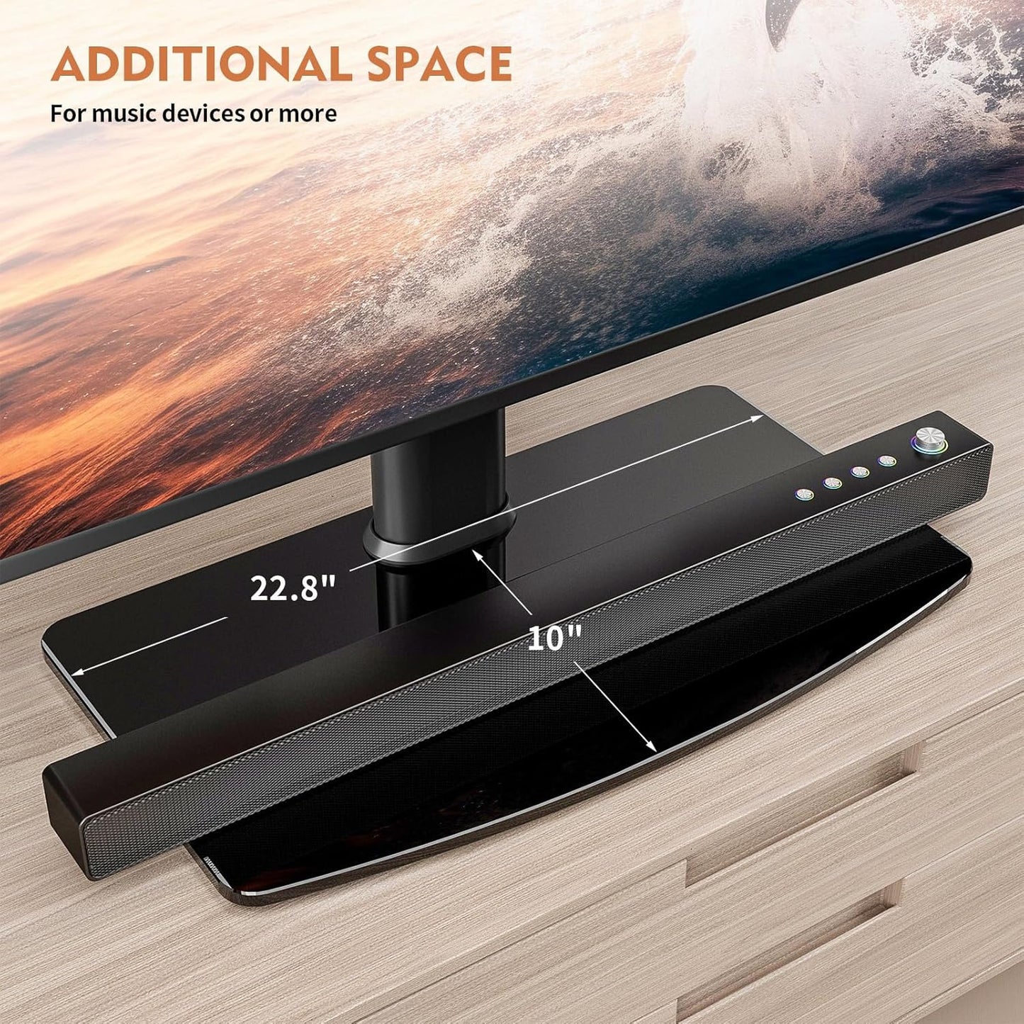 Universal TV Standfuss für 40''-86'' Flachbildfernseher