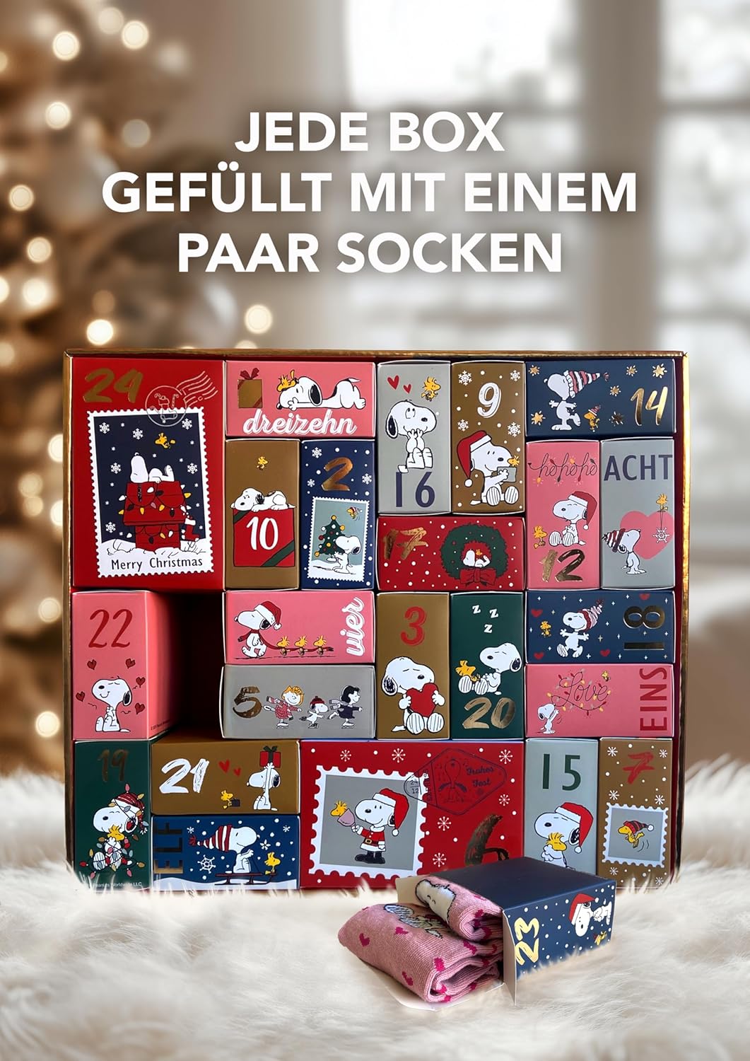 Sockenadventskalender Peanuts