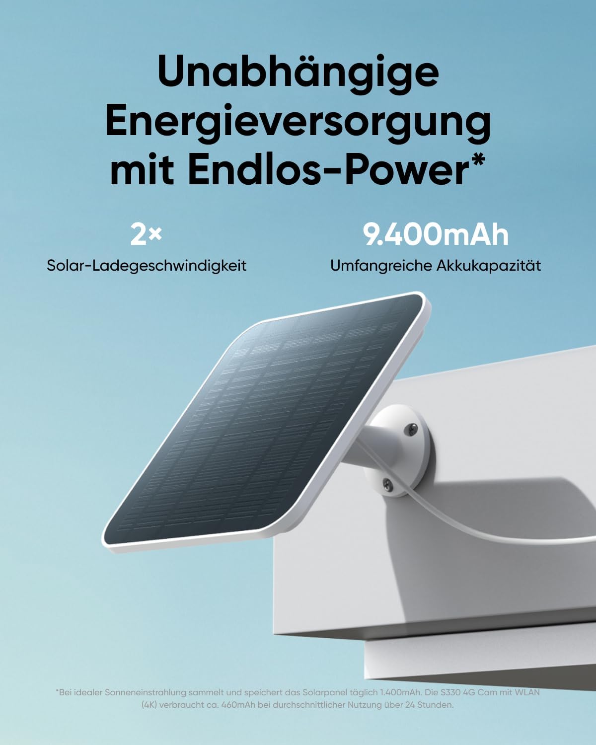 4G LTE Überwachungskamera mit Solarpanel