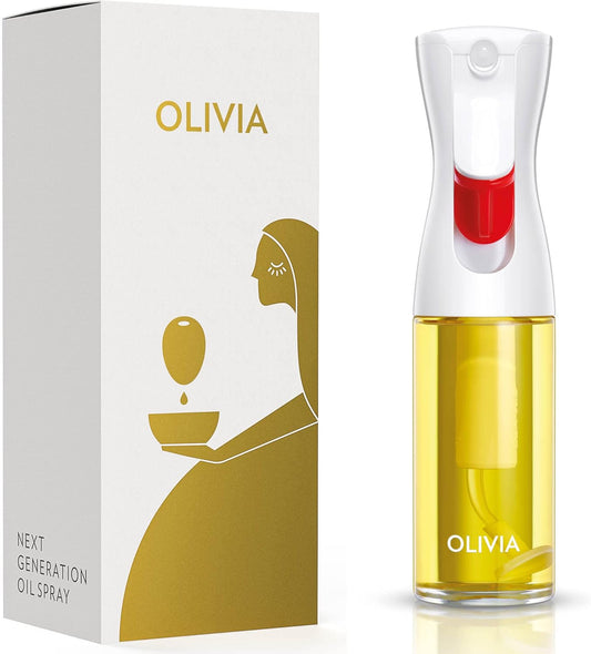 Ölsprüher Olivia mit Portionskontrolle, Weisses Logo