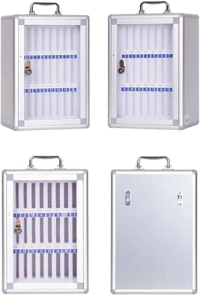 Abschliessbare Handygarage mit 36 Slots, Silver 36