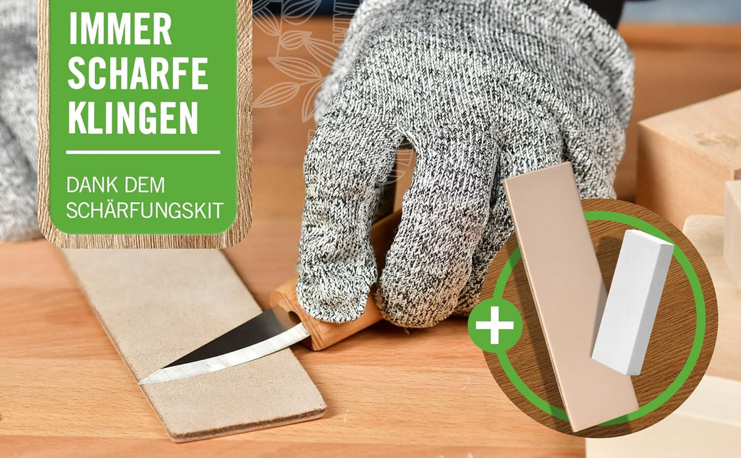 Holzschnitzset für Erwachsene (22-teilig)