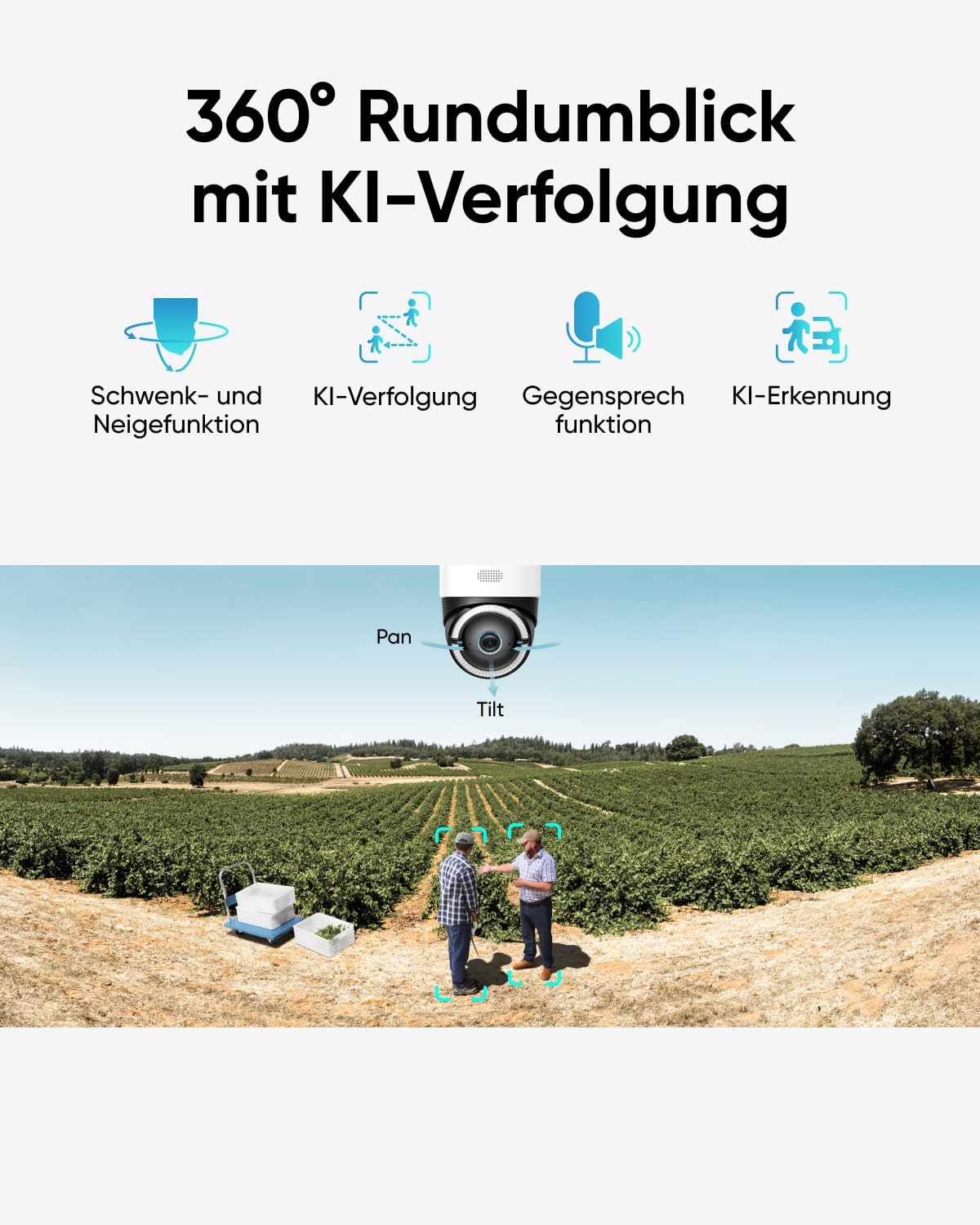 4G LTE Überwachungskamera mit Solarpanel