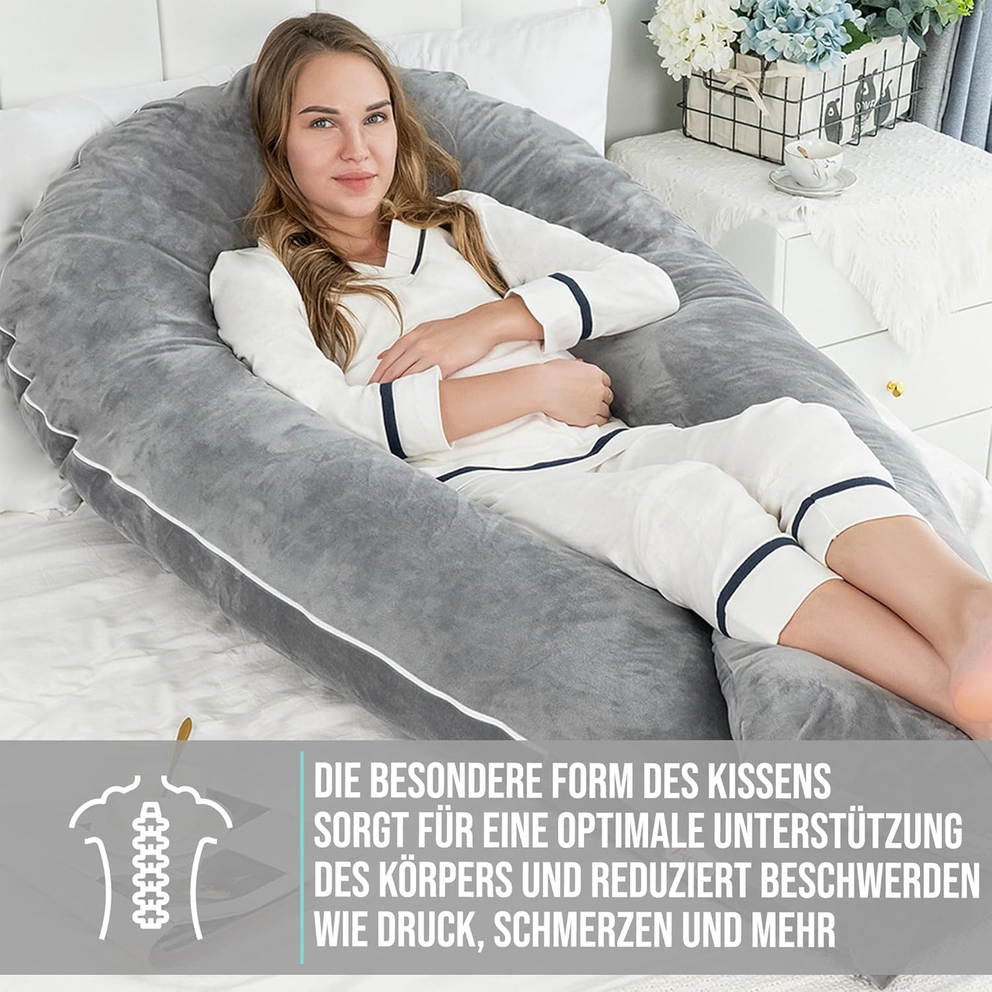 Schwangerschafts- und Stillkissen XXL