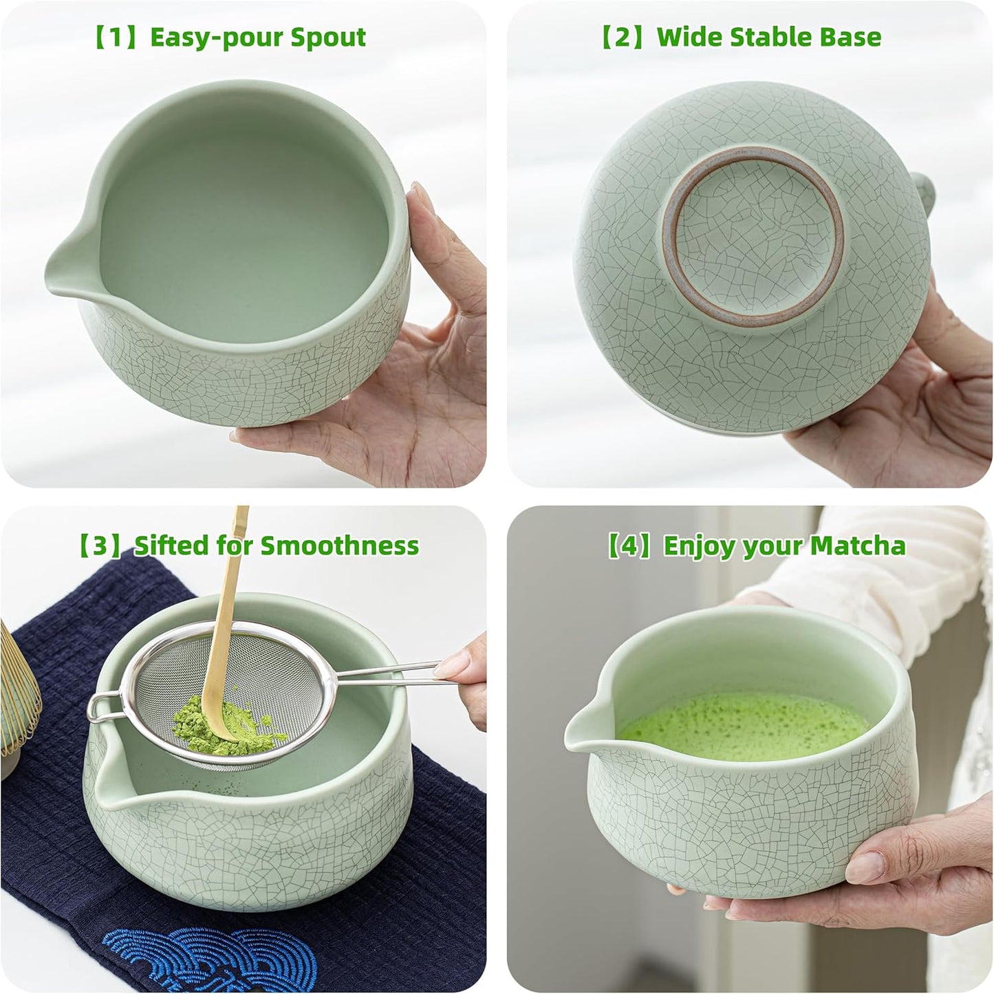 7-teiliges Matcha Teezeremonie-Set