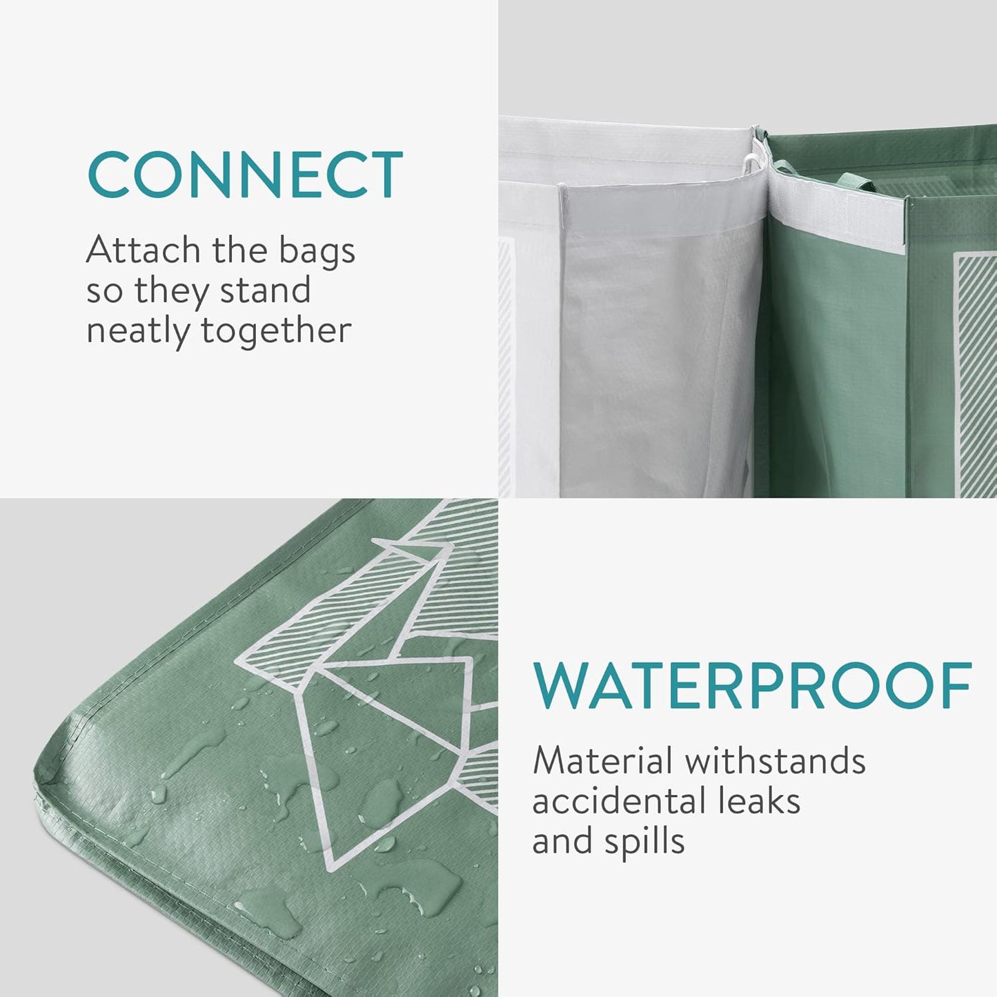 4er-Set Recycling Taschen