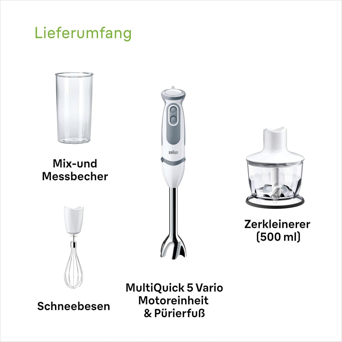 MultiQuick 5 Vario Stabmixer, Version 2019 – Schneebesen