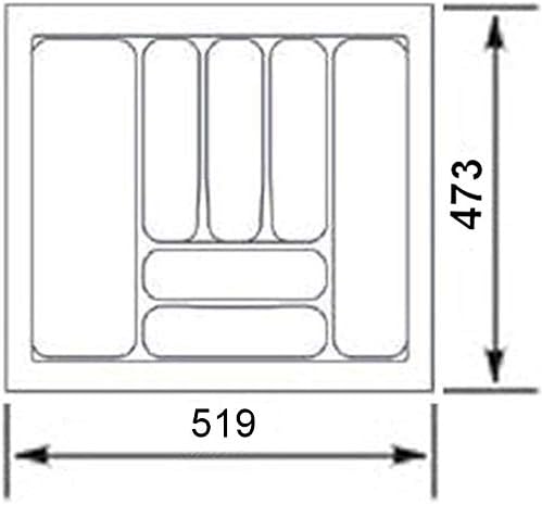Besteckeinsatz für 60er Schublade (517 x 474 mm), 517 x 474 mm ( 60er Schublade )