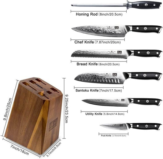 7-teiliges Kochmesser Set, Schälmesser