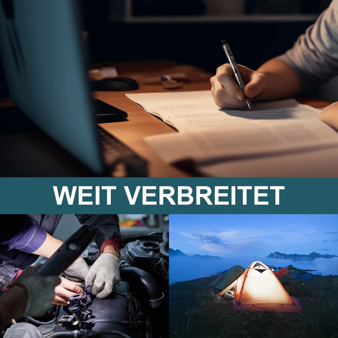 Akku LED Arbeitsleuchte für Makita, 4 zoll 2