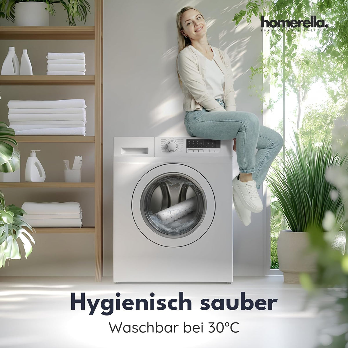 Rutschfeste Badewannenmatte, Light Aqua