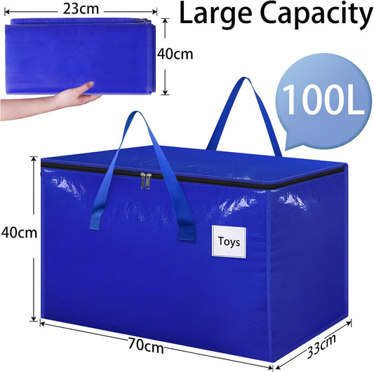 6er-Set Umzugstaschen, 6-Pack (100 L) Blau