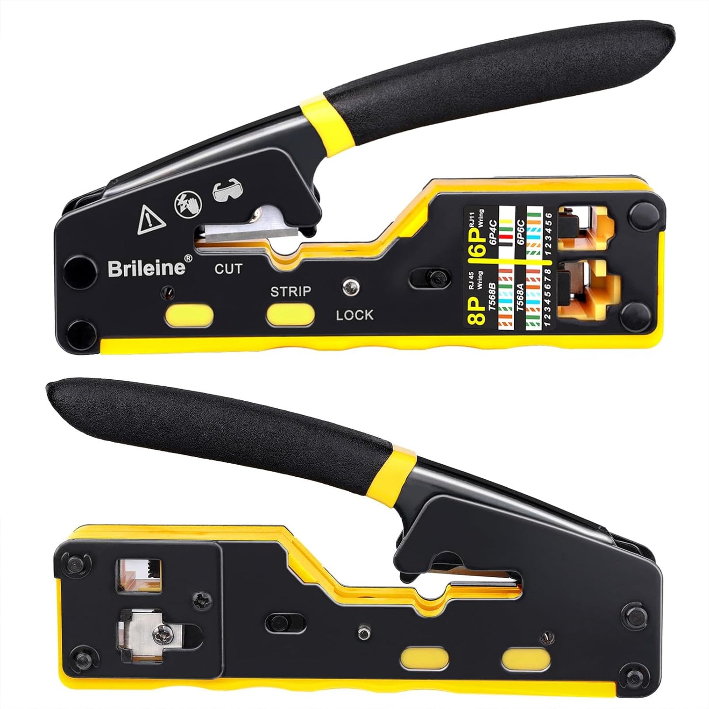 RJ45 Crimpwerkzeug Ethernet Kit, RJ45 Crimper Kit-Yellow