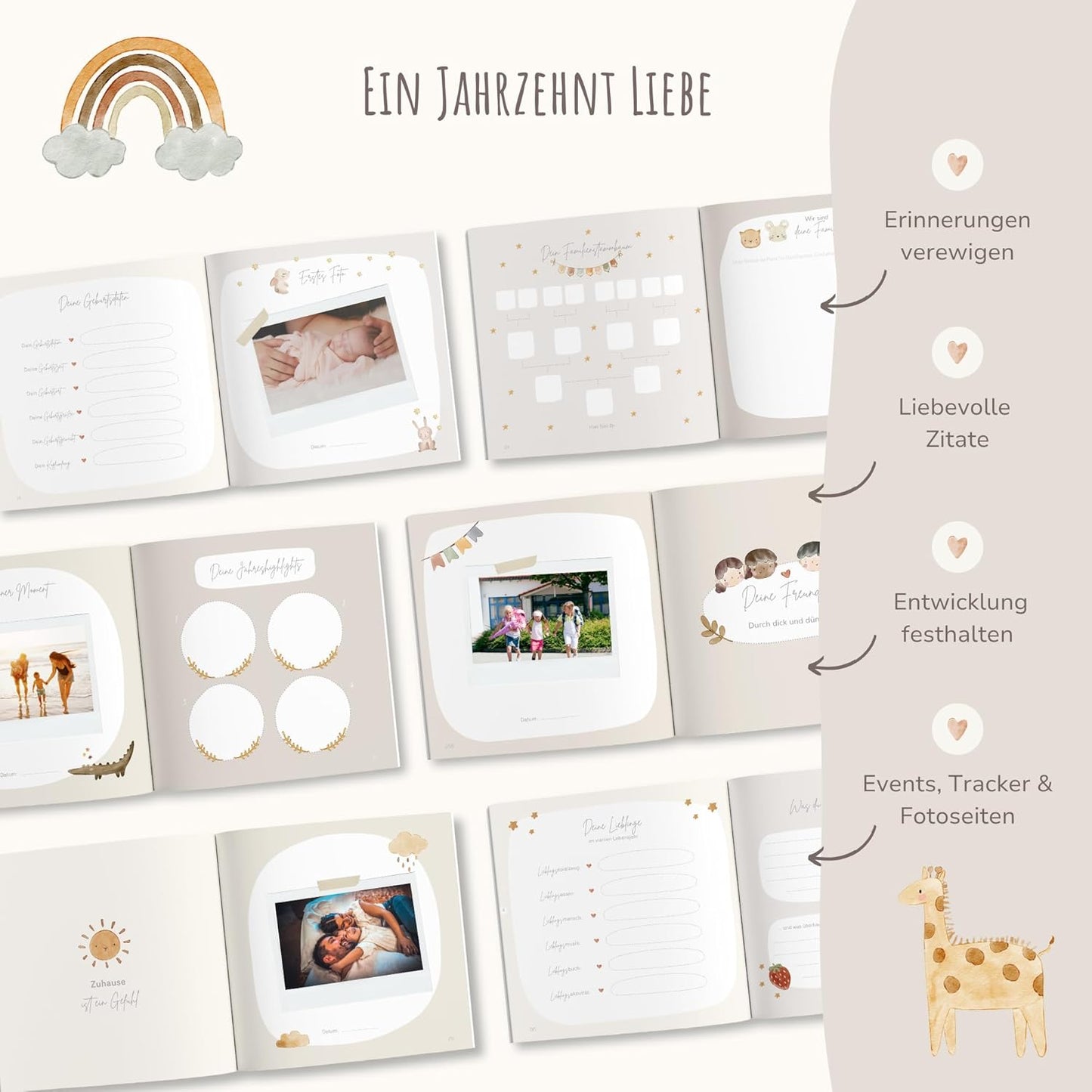 Kinderalbum "Deine ersten 10 Jahre"