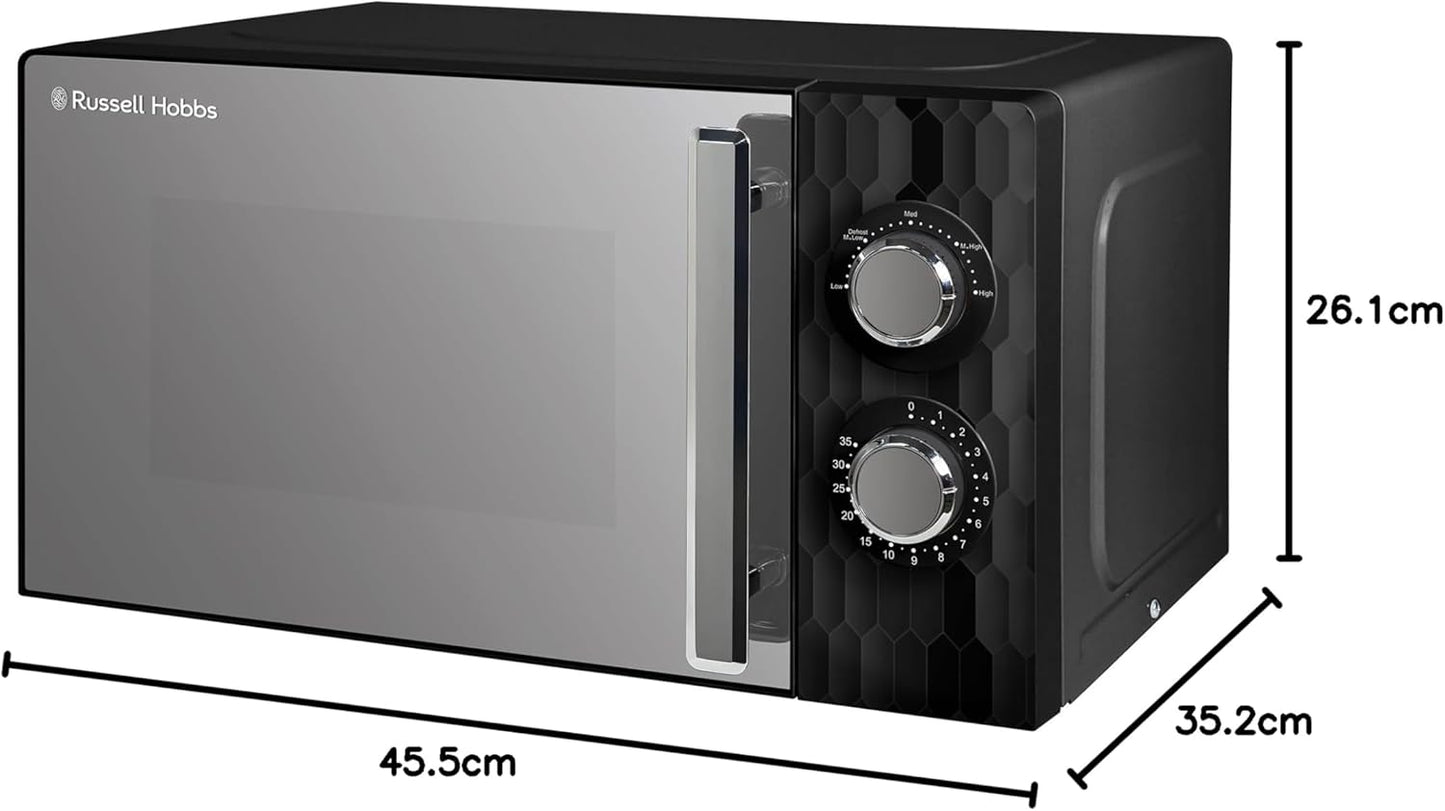 Mikrowelle RHMM715B mit Auftaufunktion, Schwarz