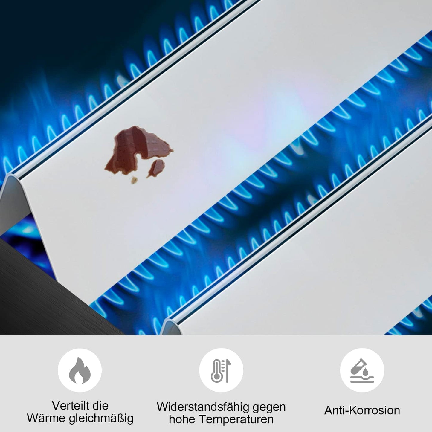 Aromaschienen für Weber Spirit 300 Series, 38,9cm 7636 Edelstahl Flavorizer Bars
