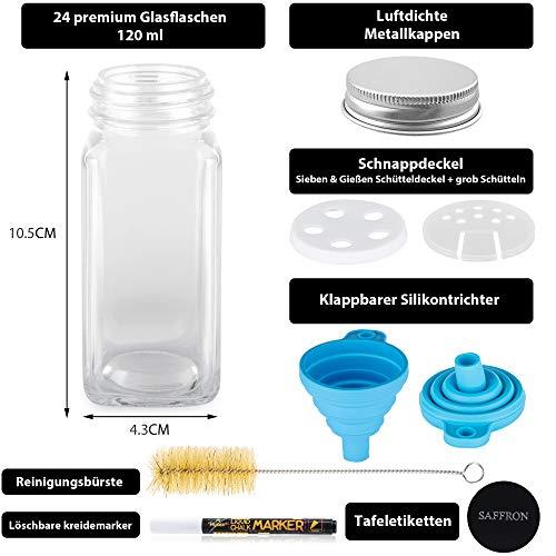 Gewürzgläser-Set mit Schraubkappe