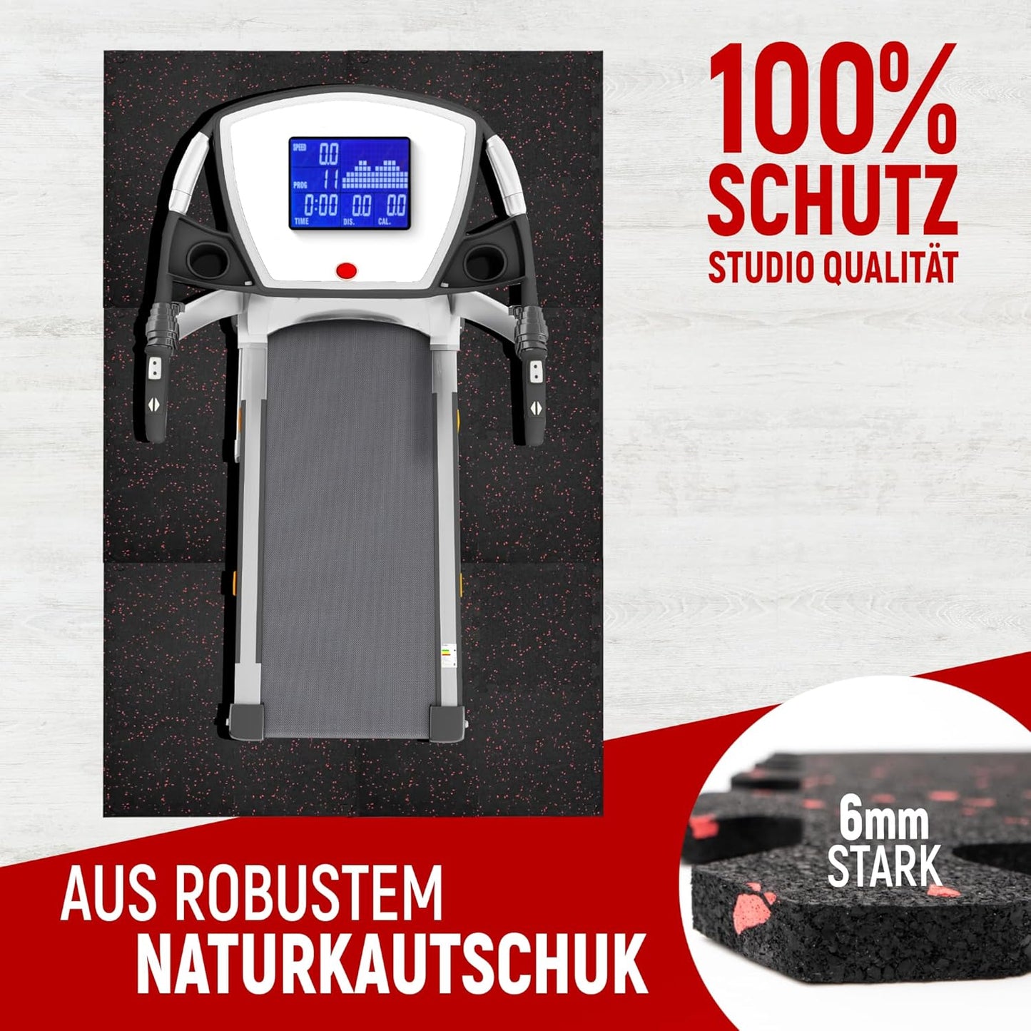 Bodenschutz Puzzlematte-Set (8 Stück) Fitness