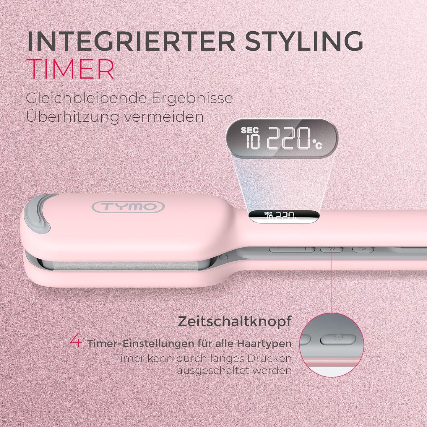 Welleneisen Rovy für Grosse Locken (25mm, 4 Temperaturen)