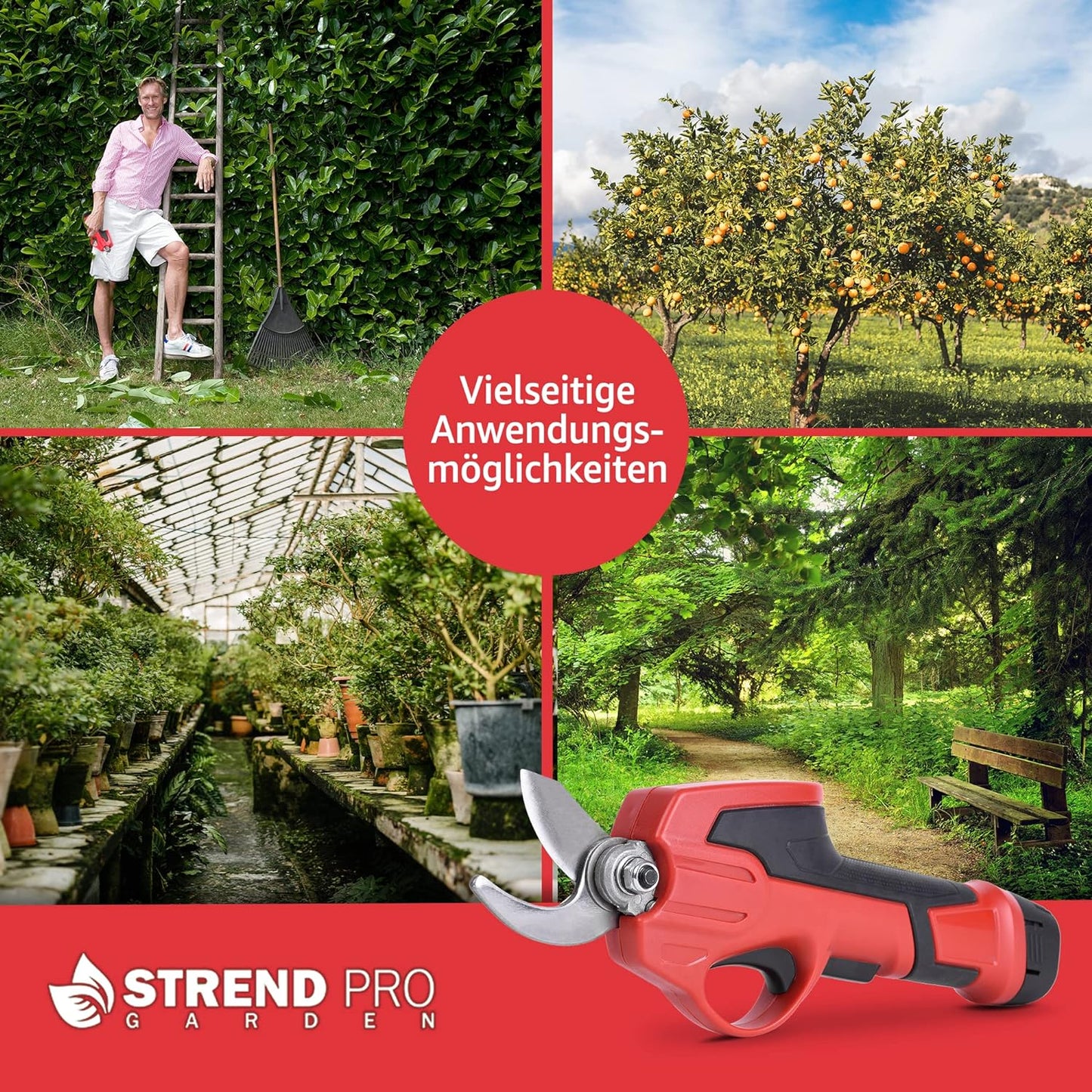 Elektrische Astschere, Ohne Teleskopgriff