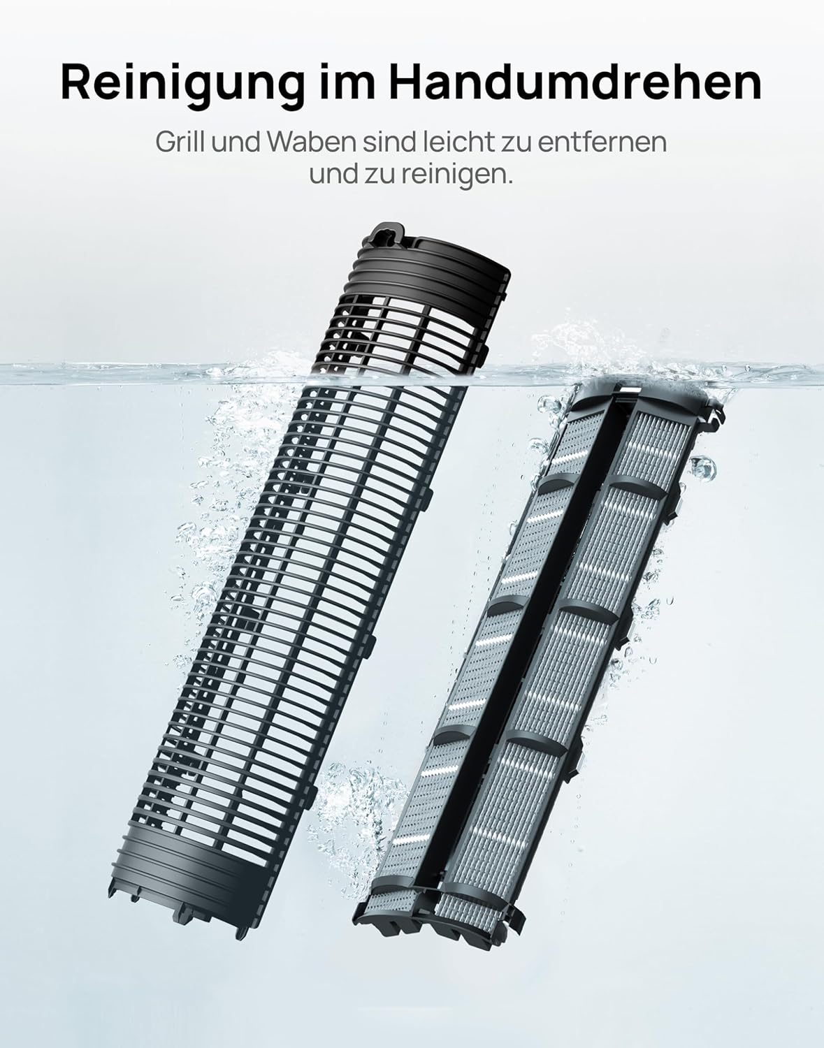 Turmventilator mit Wasserkühlung, Schwarz