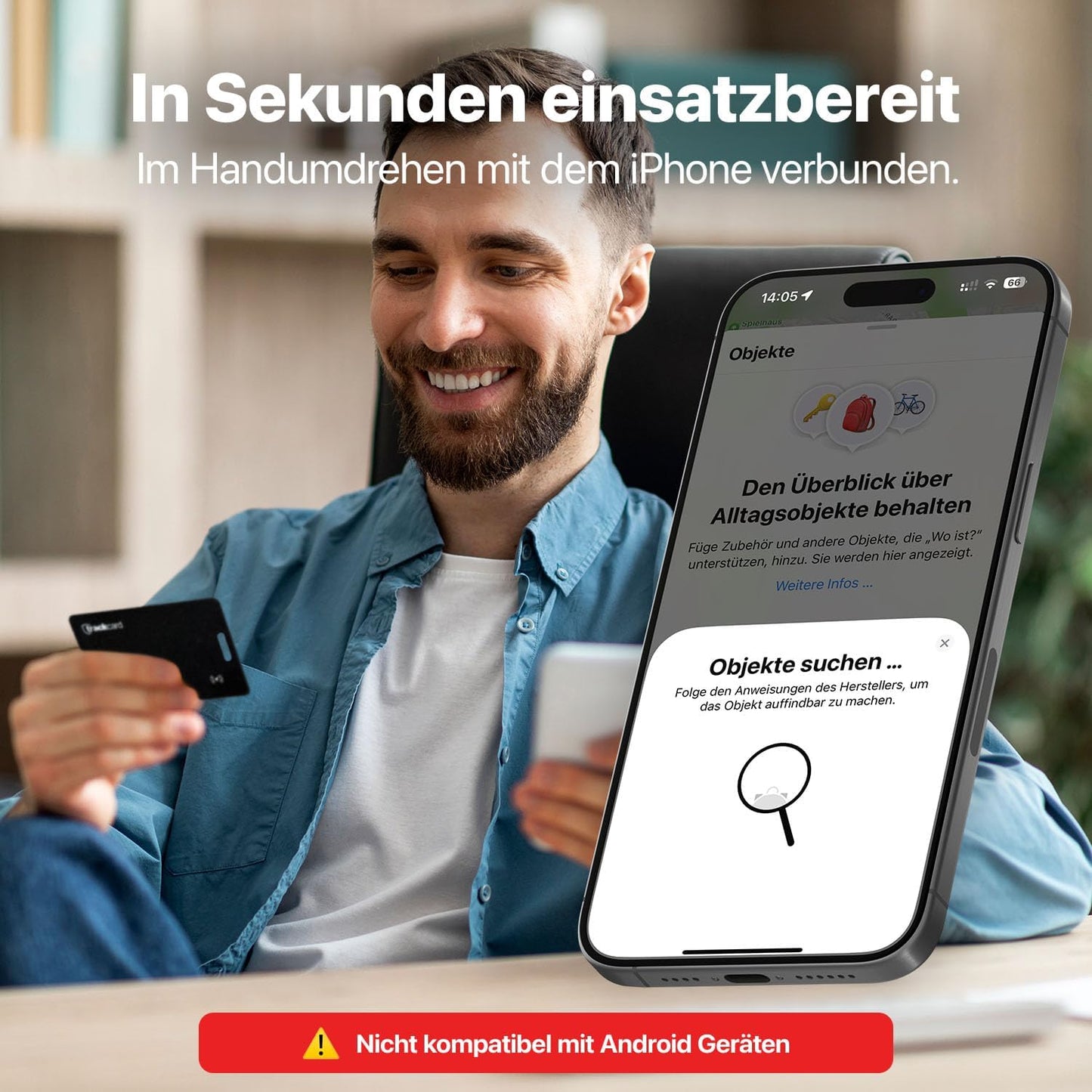 Air Tag Tracker Karte für Brieftasche