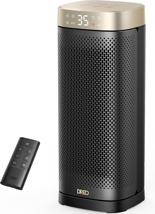 Solaris Slim H2 Heizlüfter mit Thermostat, Gold