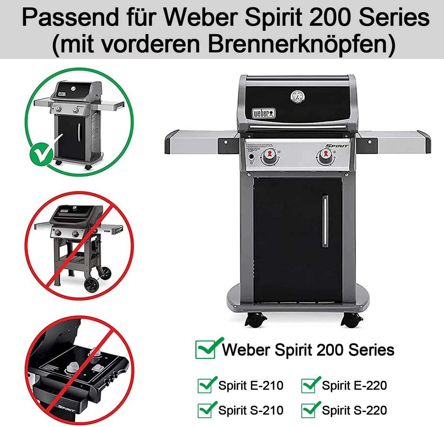 Aromaschienen-Set für Weber Spirit I & II, 7635 Edelstahl Flavorizer Bars