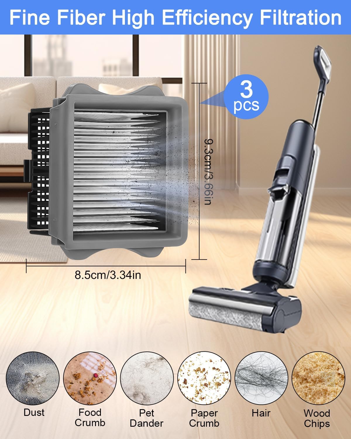 6-teiliges Ersatzset für Tineco Floor One S5/S5 Pro, S5