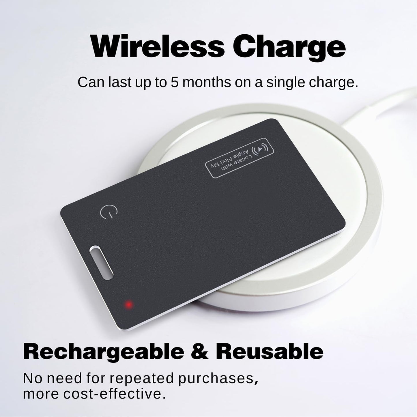 Slim Wallet Tracker Card mit Apple Find My (iOS)