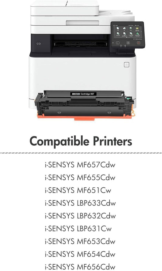 067 067H MF657Cdw Toner-Set für Canon i-SENSYS Drucker, 4 Stück