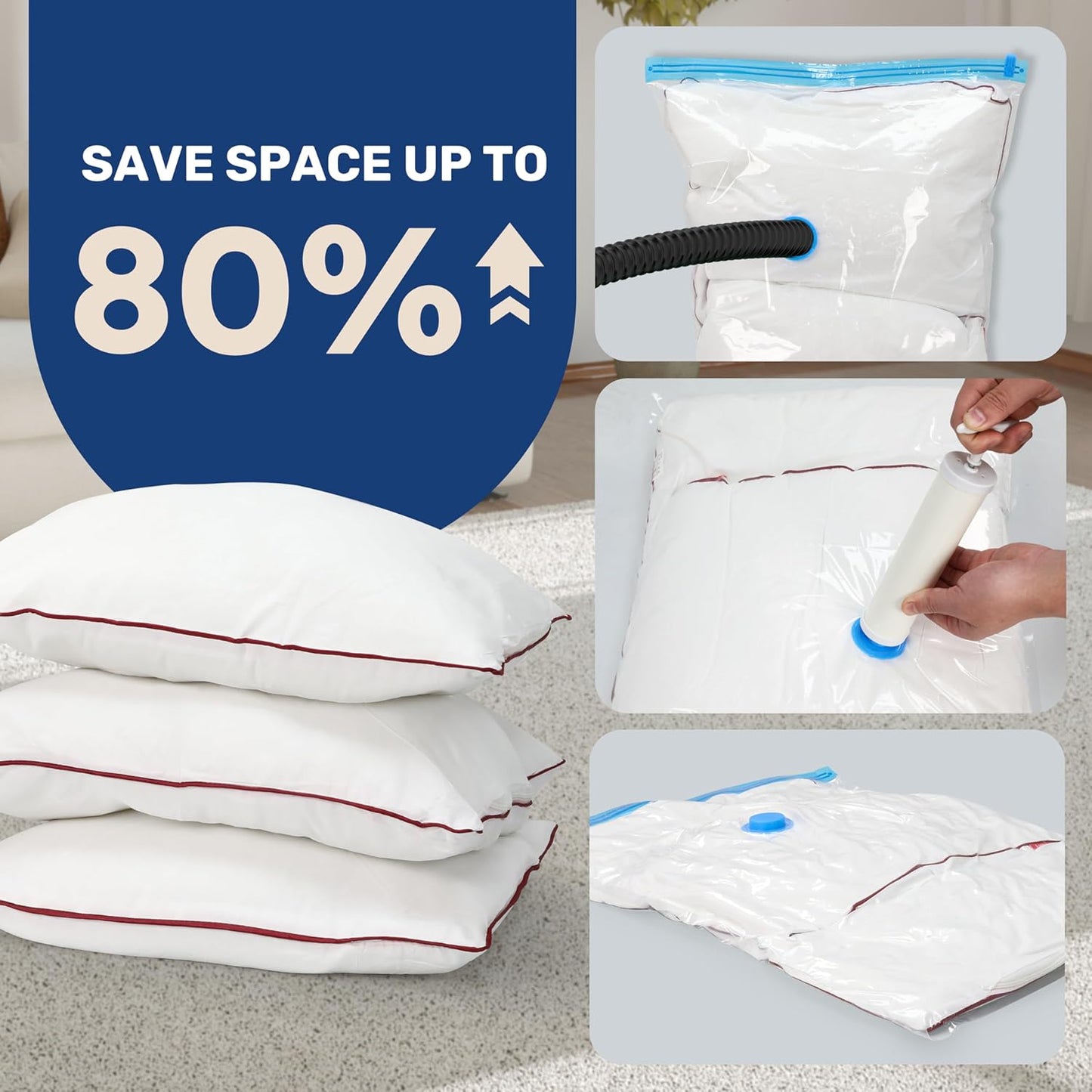 Vakuumbeutel-Set für Kleidung (20 Stück), Mehrere ; 20 Stück
