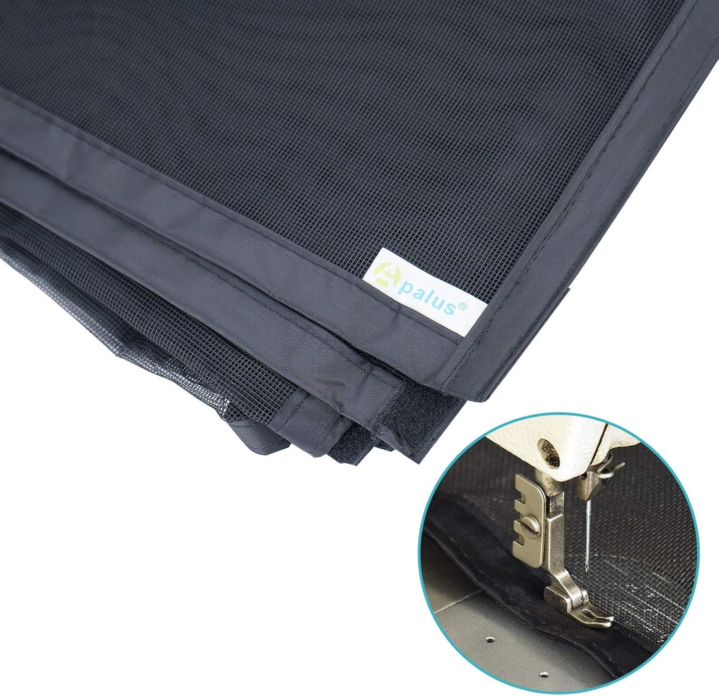 Magnet Fliegengitter Tür, 90x200 cm Schwarz