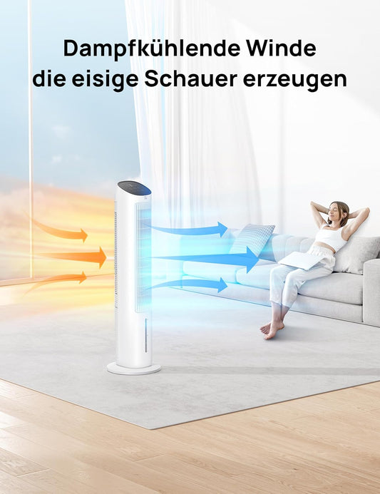 Turmventilator mit Kühlung