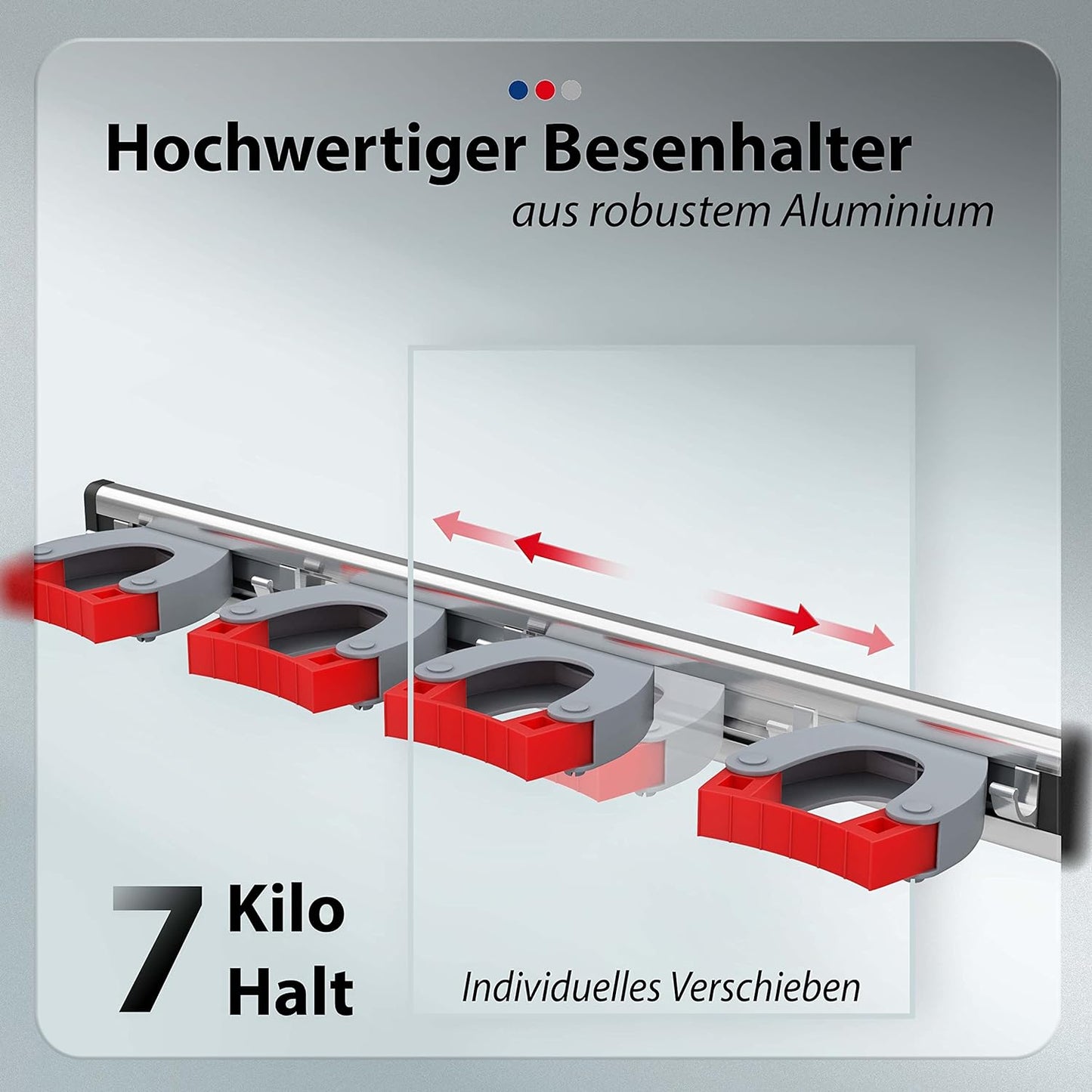 Besenhalterung, 1, Besenhalterung Wand
