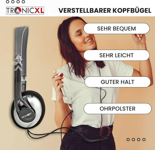 Fernseh-Kopfhörer mit 6m Kabel