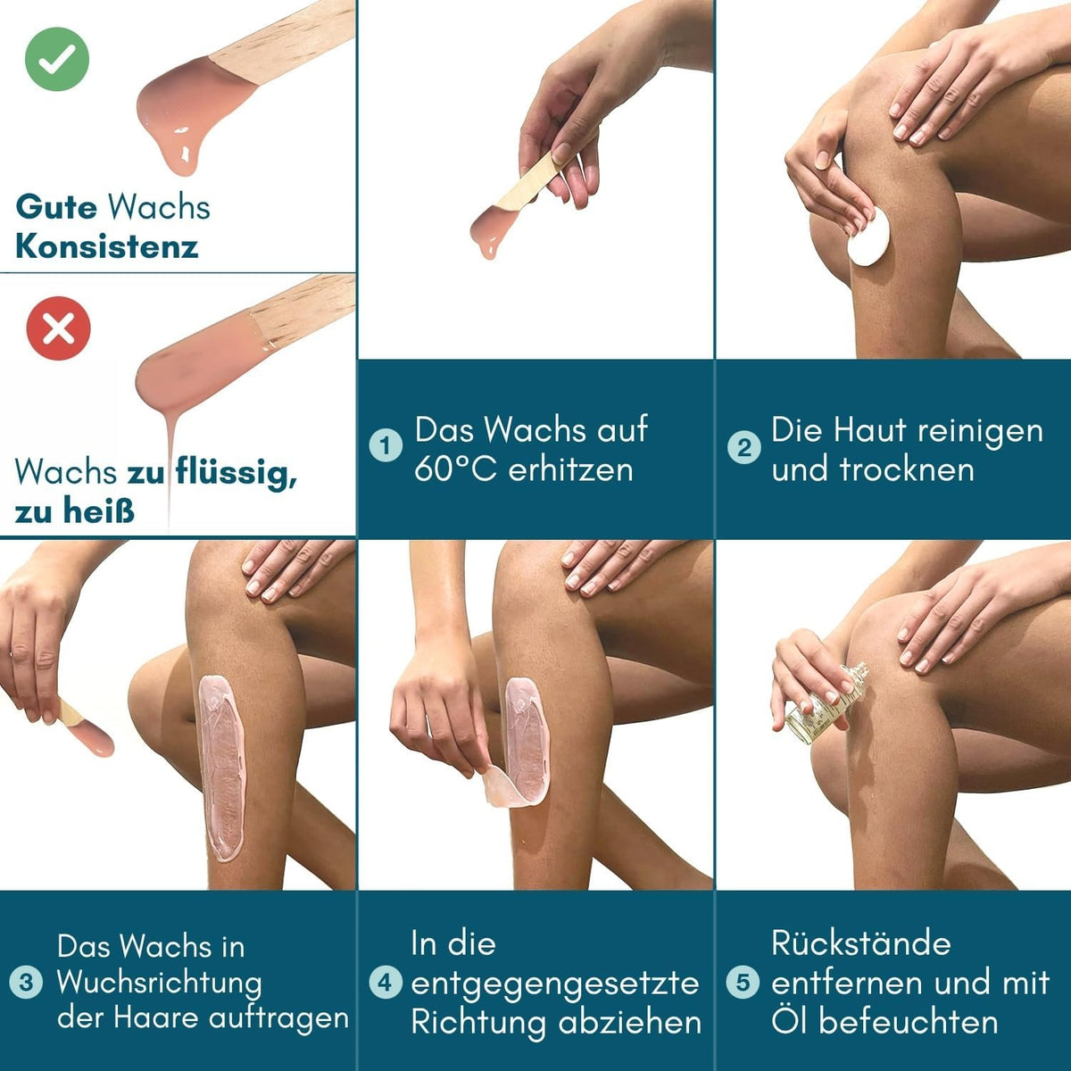 Waxing-Set mit Silikonschale