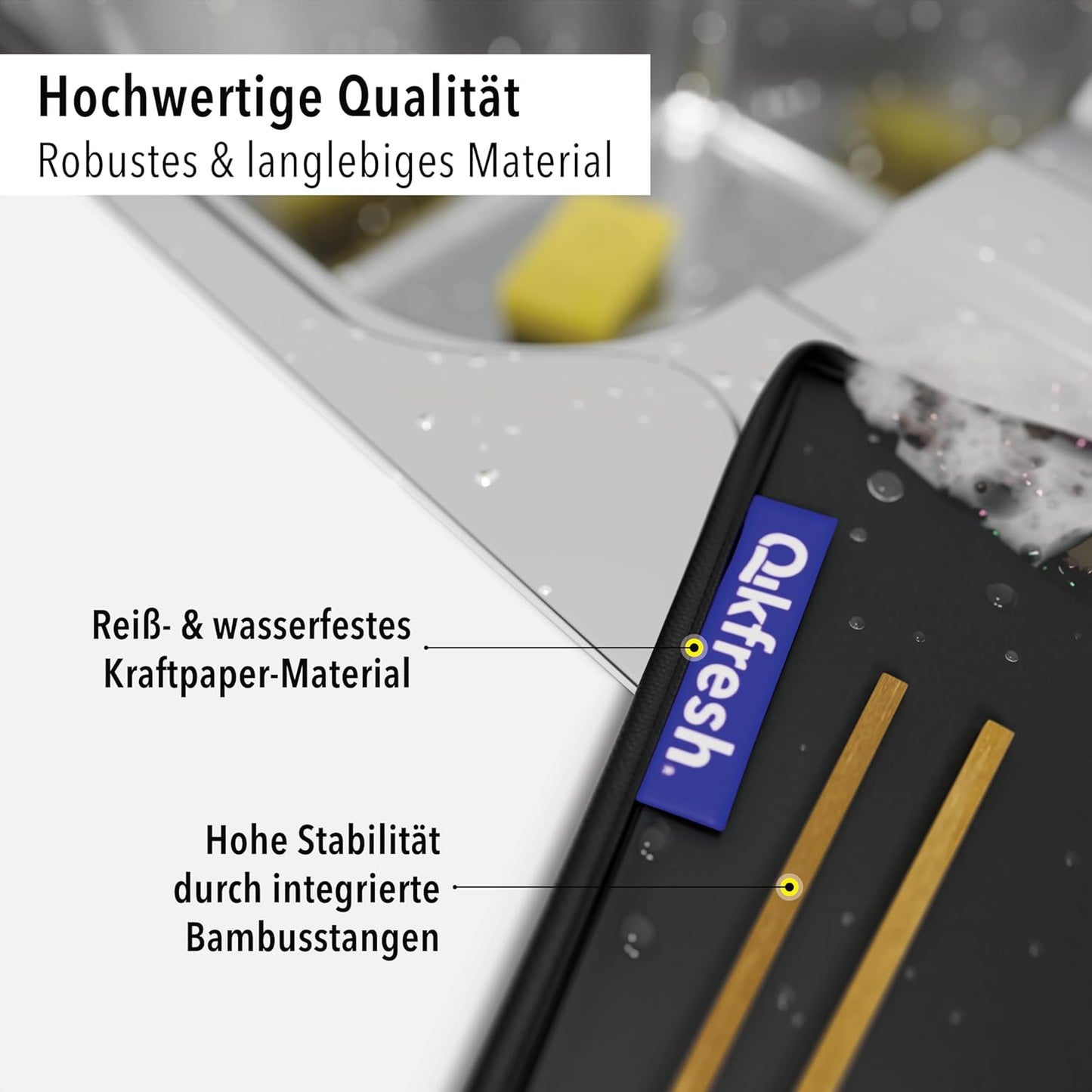 3er-Pack Abfalltrennsystem, Nur Symbole