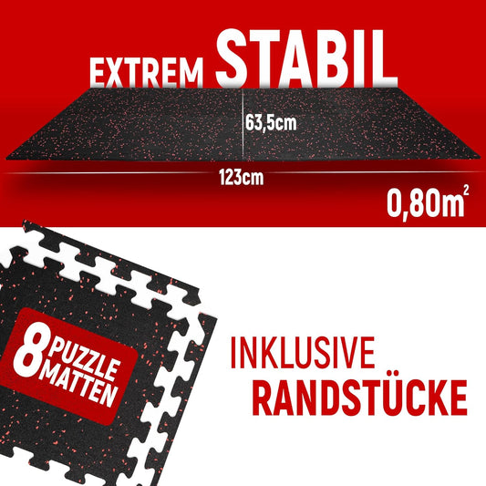 Bodenschutz Puzzlematte-Set (8 Stück) Fitness